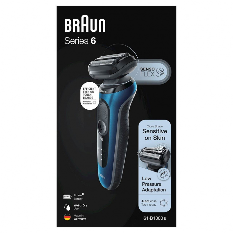 Braun Barbermaskin Shaver 61-B1000s Blue