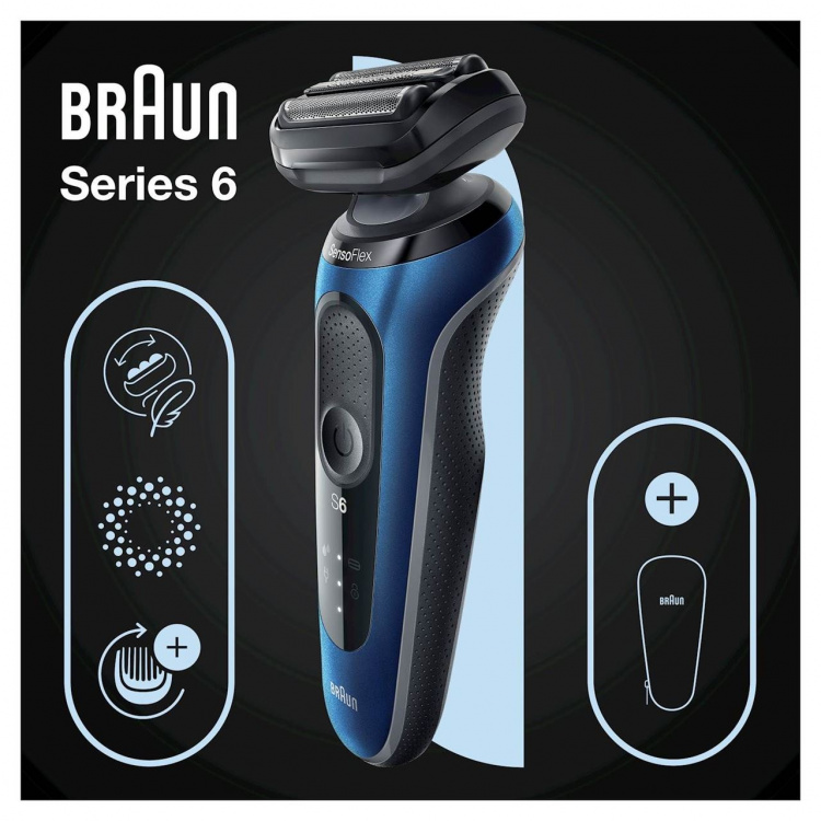 Braun Barbermaskin Shaver 61-B1000s Blue