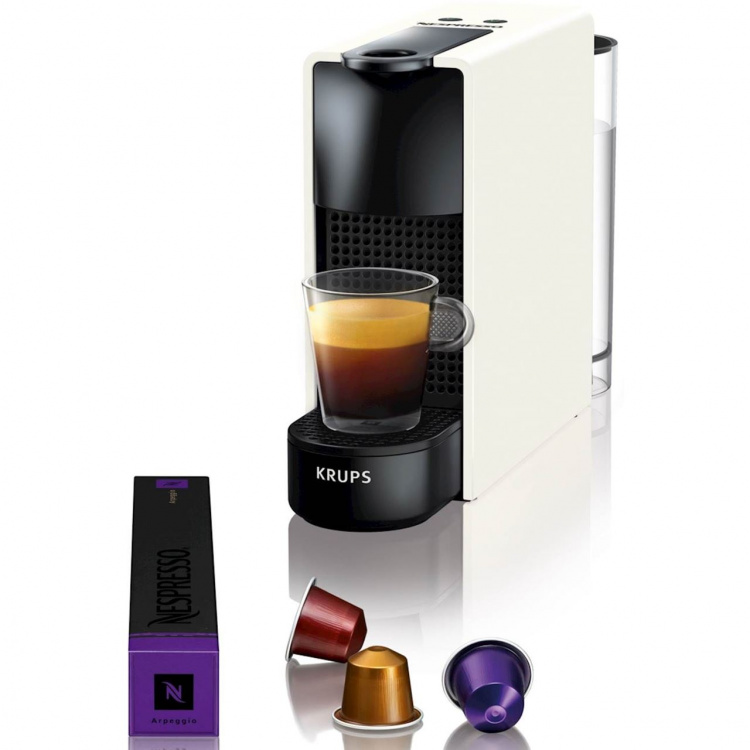 Krups Kapselmaskin Essenza Mini, 0,6 l. Hvit farge