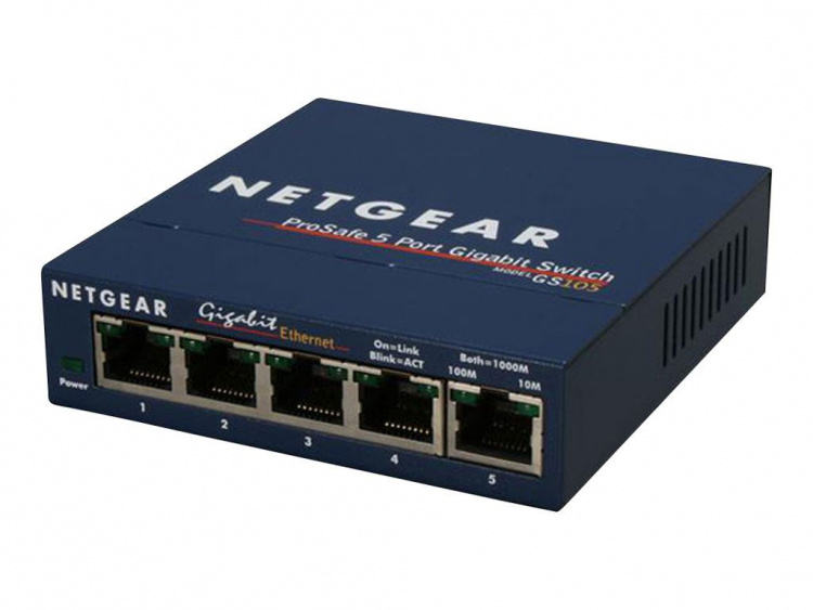 Netgear GS105GE 5Port 1000T-svitsj Netgear GS105GE 5Port 1000T-svitsj
