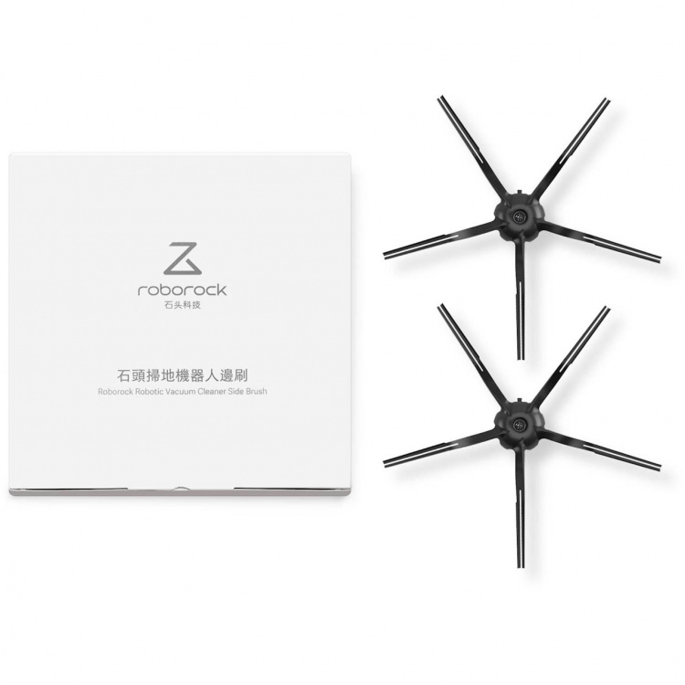 Roborock Sidoborstar XI3025, Gummi 2st, Svart Roborock Sidoborstar XI3025, Gummi 2st, Svart