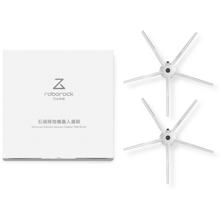 Roborock Sidebørster XI3024, Gummi 2stk, Hvit Roborock Sidebørster XI3024, Gummi 2stk, Hvit