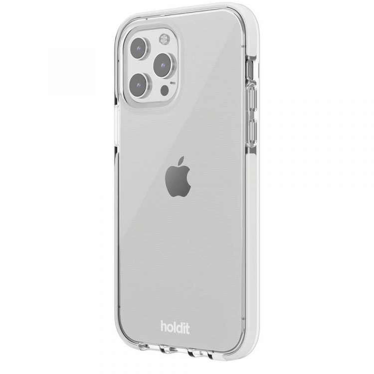 Holdit Iphone 13 Pro Seethru Case White