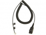 Jabra Office, Spiralkabel til hodesett, 2 m, svart
