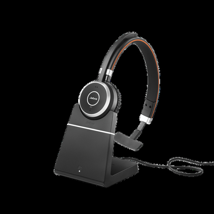 Jabra Kontor, Trådløse hodetelefoner, Evolve 65 SE Link380a MS Mono-stativ