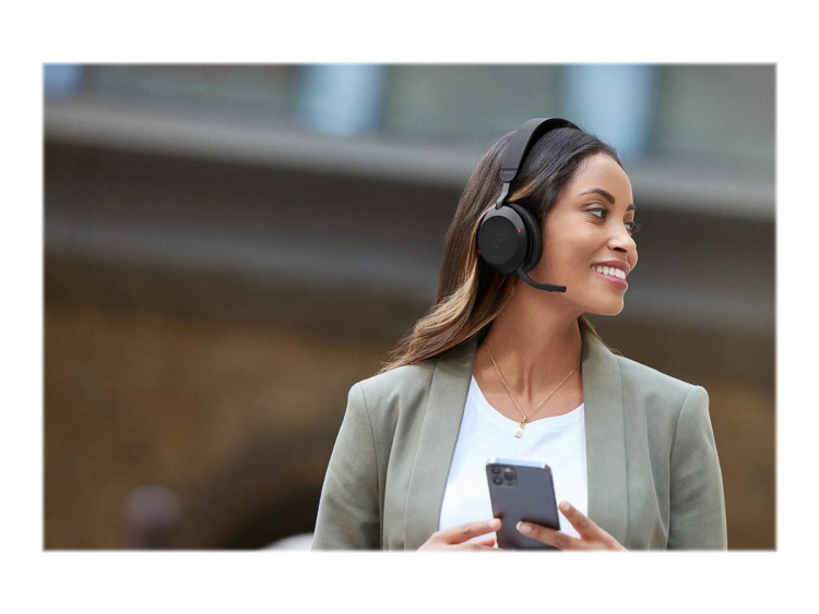 Jabra Trådløse hodetelefoner for kontoret, Jabra Evolve2 75 Link380a Uc Stereo Black Jabra Trådløse hodetelefoner for kontoret, Jabra Evolve2 75 Link380a Uc Stereo Black