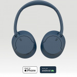 Sony WH-CH720N - Trådløse over-ear-hodetelefoner med digital støyreduksjon, blå