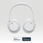 Sony WH-CH720N - Trådløse over-ear-hodetelefoner med digital støyreduksjon, hvit