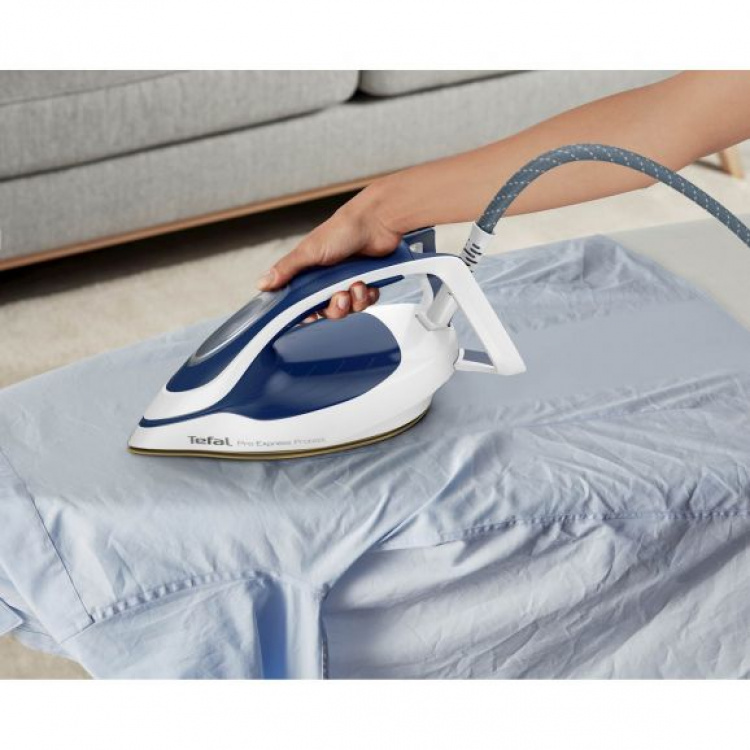Tefal Pro Express Protect strykestasjon, blå/hvit
