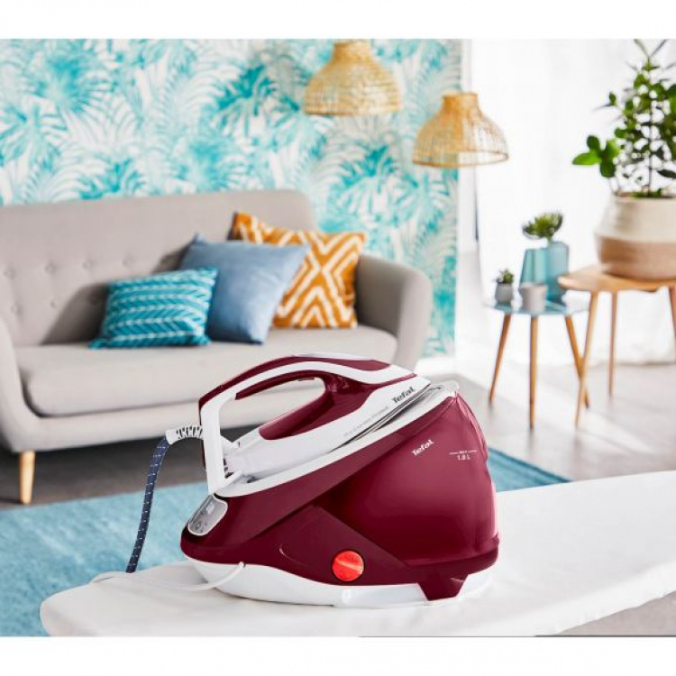 Tefal GV9220E0 Pro Express Protect strykestasjon, rød/hvit