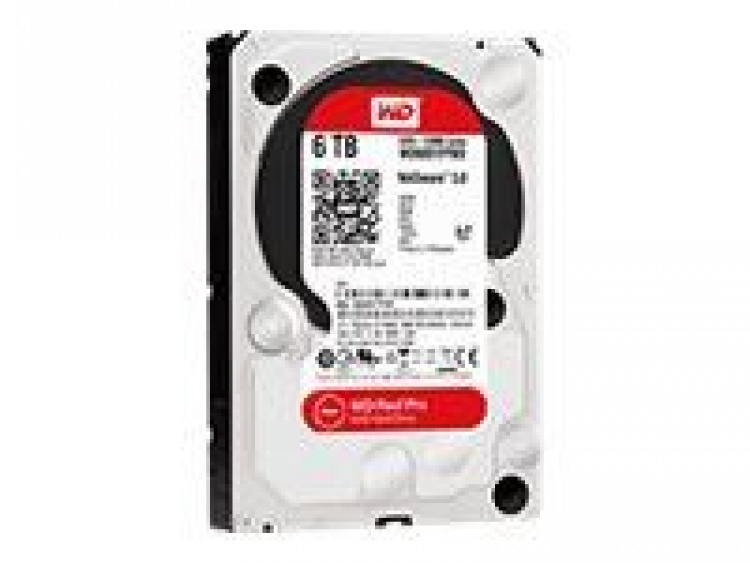 Western Digital SATA-harddisk 6 TB, rød