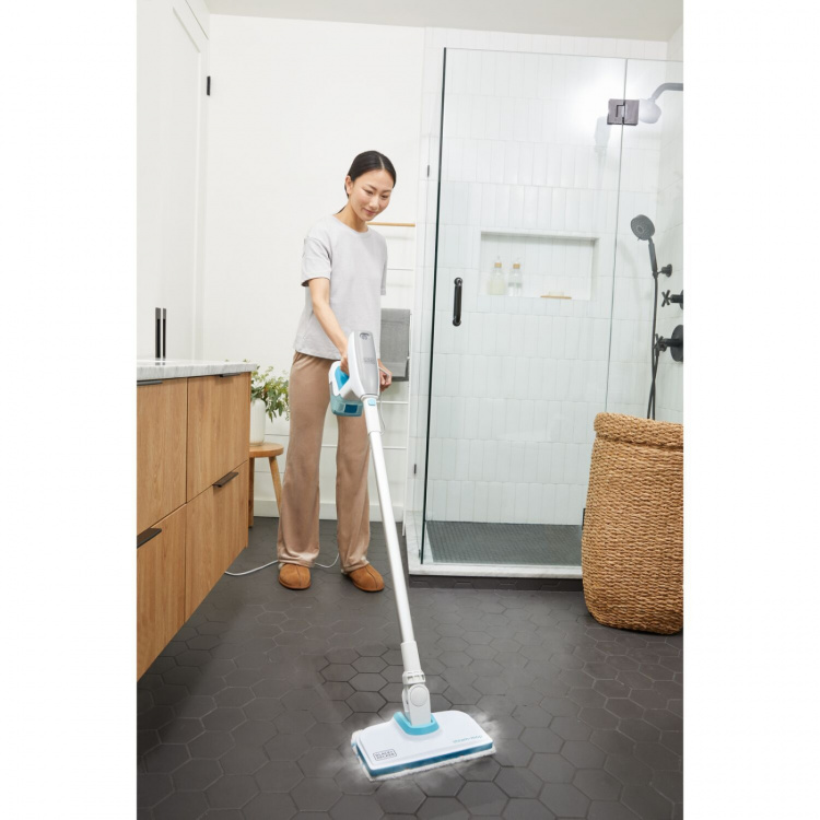 Black+Decker Steam Mop 1500W Steam System 8stk tilbehør