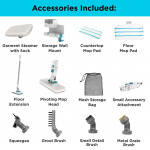 Black+Decker Steam Mop 1500W Steam System 8stk tilbehør