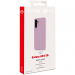 Celly Cromo Soft gummideksel Galaxy A34 5G Pink