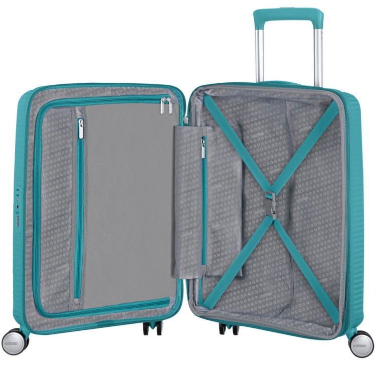 American Tourister Soundbox Cabin Bag Exp. 55 Turkis Tonic American Tourister Soundbox Cabin Bag Exp. 55 Turkis Tonic