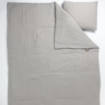 NG Baby Dynetrekk seng Muslin Greige
