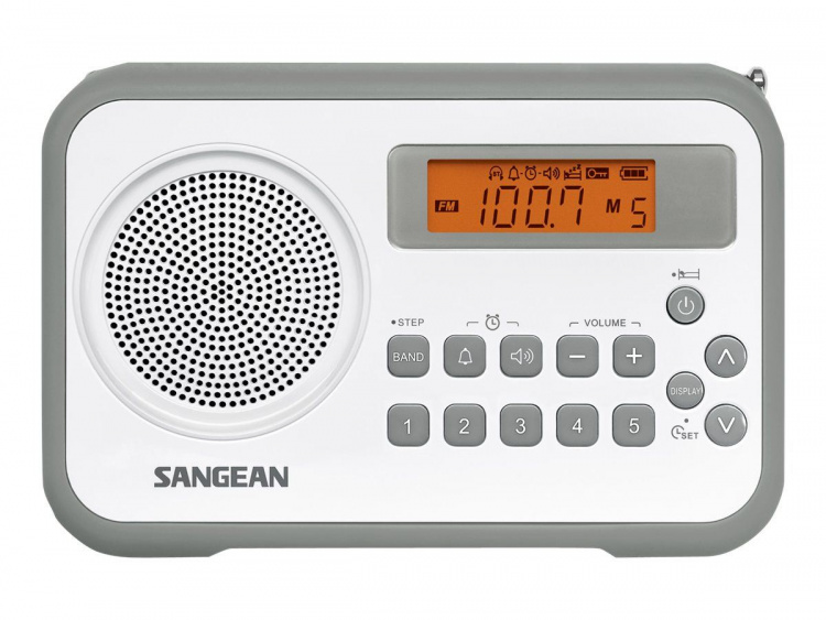 Sangean PRD18 - Bærbar radio, grå Sangean PRD18 - Bærbar radio, grå