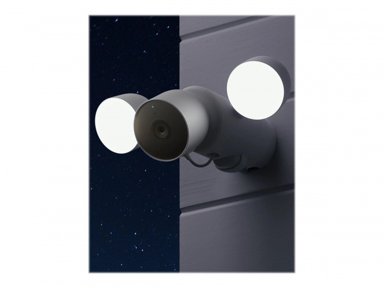 Google Nest Cam med lyskaster (kablet)