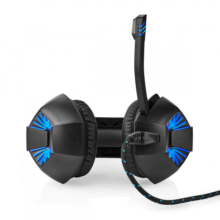 Nedis Gaming Headset | Over-Ear | Stereo | USB Type-A / 2x 3.5 mm | Fold-Away Mikrofon | 2.20 m | LED Nedis Gaming Headset | Over-Ear | Stereo | USB Type-A / 2x 3.5 mm | Fold-Away Mikrofon | 2.20 m | LED