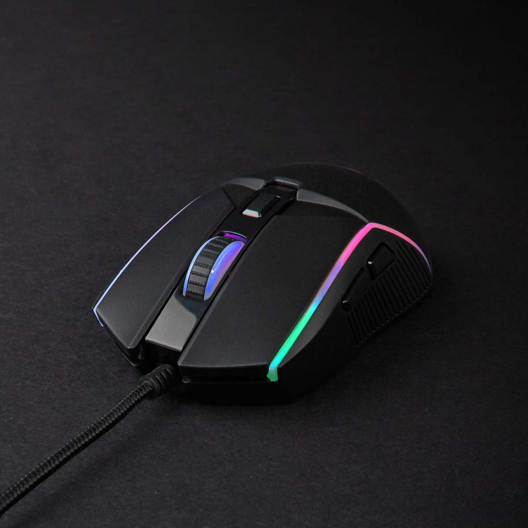 Nedis Gaming Mouse | Wired | 800 / 1200 / 2400 / 3200 / 4800 / 7200 dpi | Justerbar DPI | Antall knapper: 6 | Right-Handed | 1.50 m | LED