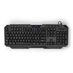 Nedis Wired Gaming Keyboard | USB Type-A | Membrantaster | LED | QWERTY | ND Layout | USB-Strøm | Strømkabel lengde: 1.30 m | Multimedia Nedis Wired Gaming Keyboard | USB Type-A | Membrantaster | LED | QWERTY | ND Layout | USB-Strøm | Strømkabel lengde: 1.30 m | Multimedia