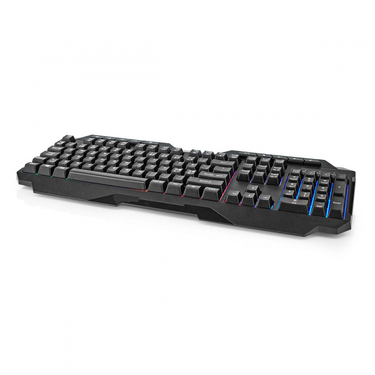 Nedis Wired Gaming Keyboard | USB Type-A | Membrantaster | LED | QWERTY | ND Layout | USB-Strøm | Strømkabel lengde: 1.30 m | Multimedia Nedis Wired Gaming Keyboard | USB Type-A | Membrantaster | LED | QWERTY | ND Layout | USB-Strøm | Strømkabel lengde: 1.30 m | Multimedia