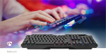 Nedis Wired Gaming Keyboard | USB Type-A | Membrantaster | LED | QWERTY | ND Layout | USB-Strøm | Strømkabel lengde: 1.30 m | Multimedia Nedis Wired Gaming Keyboard | USB Type-A | Membrantaster | LED | QWERTY | ND Layout | USB-Strøm | Strømkabel lengde: 1.30 m | Multimedia