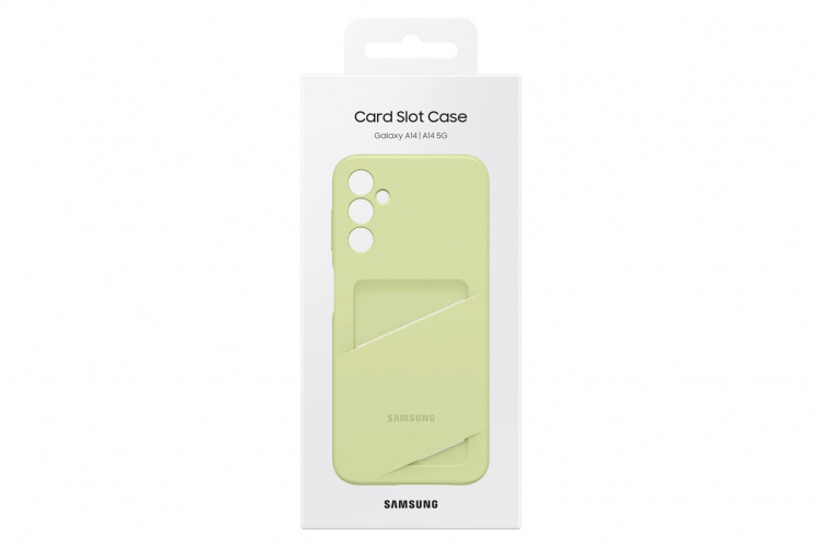 Samsung Etui med kortspor Lime Galaxy A14