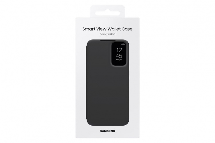Samsung Smart View Wallet-etui Svart Galaxy A34
