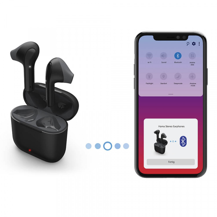 Hama Hodetelefon Freedom TWS In-Ear True Wireless Svart