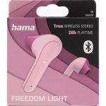 Hama Hodetelefon Freedom TWS In-Ear True Wireless Rosa