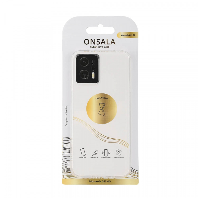 Onsala Mobildeksel TPU Transparent - Motorola Moto Moto G23 4G