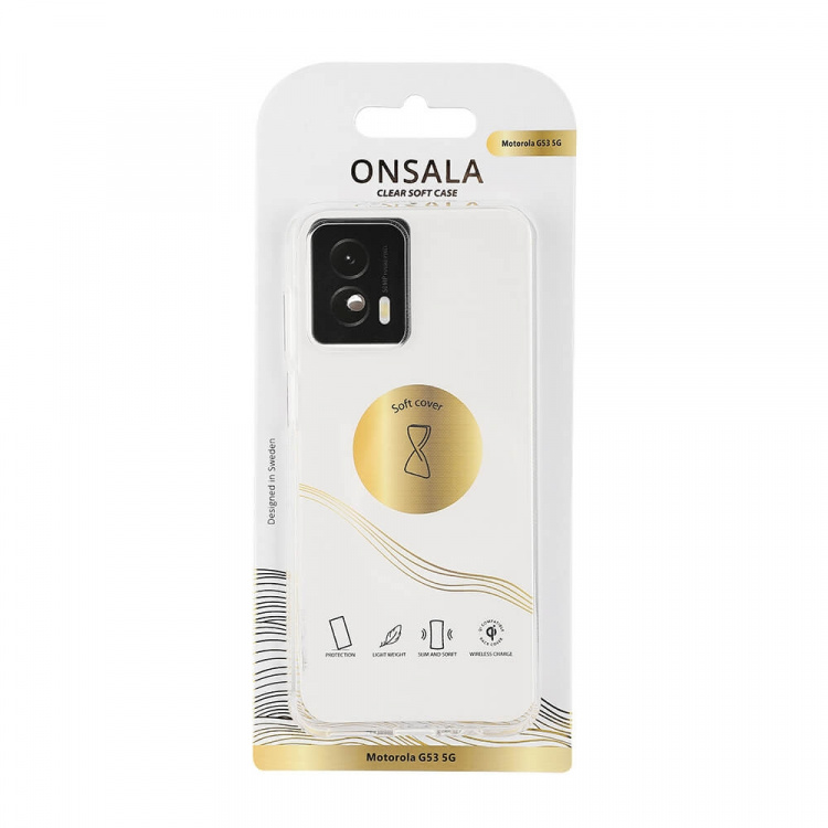 Onsala Mobildeksel TPU Transparent - Motorola Moto G53 5G Onsala Mobildeksel TPU Transparent - Motorola Moto G53 5G