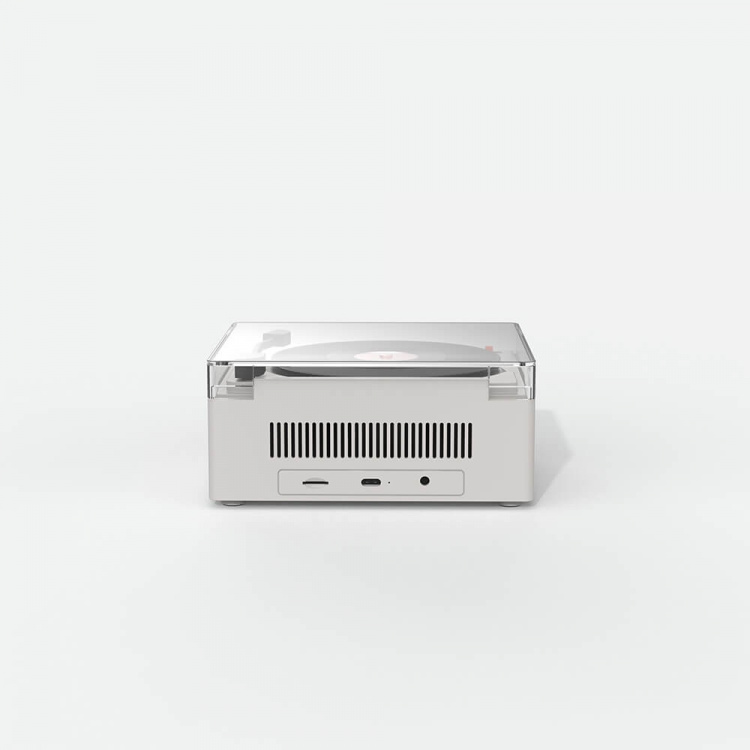 Mobility On Board Høyttalervekkerklokke Vinyl Retro Grå Mobility On Board Høyttalervekkerklokke Vinyl Retro Grå