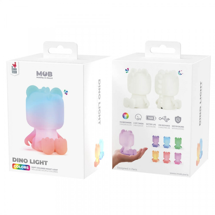 Mobility On Board Søt Nattlampe Dino Multicolor