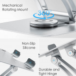 Desire2 Laptopstativ Supreme Dual Pivot Plus Sølv