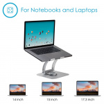 Desire2 Laptopstativ Supreme Dual Pivot Plus Sølv