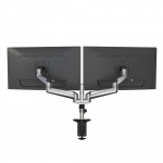 Desire2 Monitorbeslag Duo Aluminium Gass