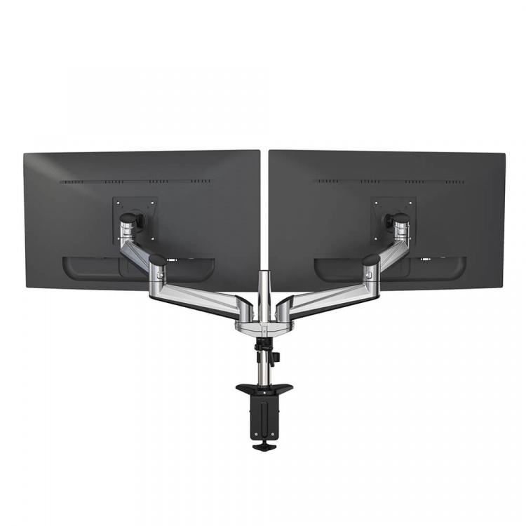 Desire2 Monitorbeslag Duo Aluminium Gass