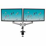 Desire2 Monitorbeslag Duo Aluminium Gass