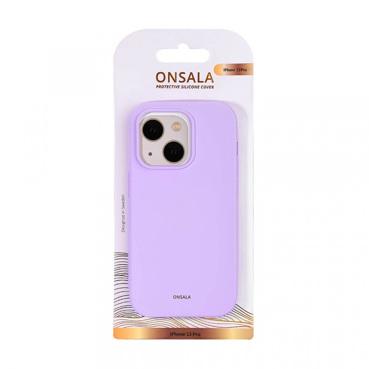Onsala Backcover Silicone iPhone 13 Pro Purple Onsala Backcover Silicone iPhone 13 Pro Purple