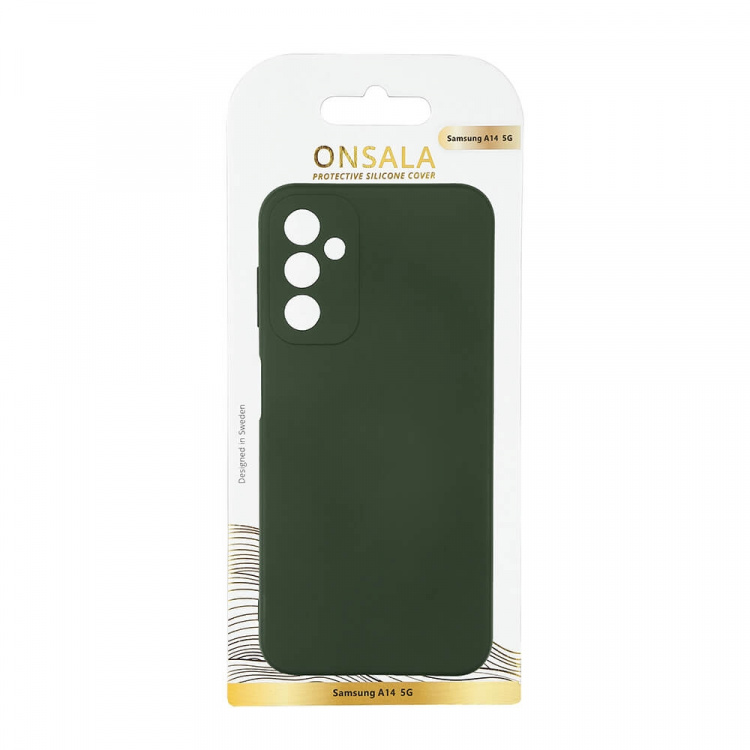 Onsala Mobildeksel Silikon Olive Green - Samsung Galaxy A14 5G / A14 4G