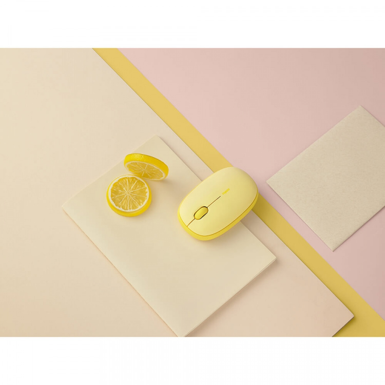 Rapoo Trådløs Mus M660 Silent Multi-Mode Gul Rapoo Trådløs Mus M660 Silent Multi-Mode Gul