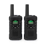 Nedis Walkie-Talkie Set | 2 håndsett | Opp til 6 km | Frekvens kanal: 8 | PTT / VOX | Opp til 3 timer | Hodetelefonutgang | 2 Hodesett | Sort Nedis Walkie-Talkie Set | 2 håndsett | Opp til 6 km | Frekvens kanal: 8 | PTT / VOX | Opp til 3 timer | Hodetelefonutgang | 2 Hodesett | Sort