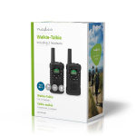 Nedis Walkie-Talkie Set | 2 håndsett | Opp til 6 km | Frekvens kanal: 8 | PTT / VOX | Opp til 3 timer | Hodetelefonutgang | 2 Hodesett | Sort Nedis Walkie-Talkie Set | 2 håndsett | Opp til 6 km | Frekvens kanal: 8 | PTT / VOX | Opp til 3 timer | Hodetelefonutgang | 2 Hodesett | Sort
