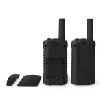 Nedis Walkie-Talkie Set | 2 håndsett | Opp til 6 km | Frekvens kanal: 8 | PTT / VOX | Opp til 3 timer | Hodetelefonutgang | 2 Hodesett | Sort Nedis Walkie-Talkie Set | 2 håndsett | Opp til 6 km | Frekvens kanal: 8 | PTT / VOX | Opp til 3 timer | Hodetelefonutgang | 2 Hodesett | Sort