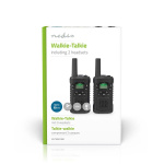 Nedis Walkie-Talkie Set | 2 håndsett | Opp til 6 km | Frekvens kanal: 8 | PTT / VOX | Opp til 3 timer | Hodetelefonutgang | 2 Hodesett | Sort Nedis Walkie-Talkie Set | 2 håndsett | Opp til 6 km | Frekvens kanal: 8 | PTT / VOX | Opp til 3 timer | Hodetelefonutgang | 2 Hodesett | Sort