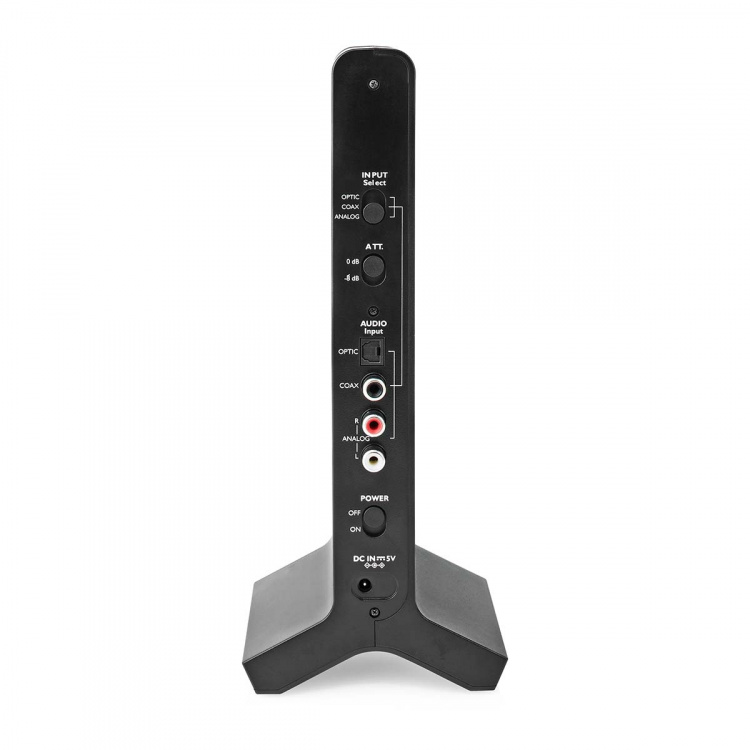 Nedis Trådløs TV hodetelefoner | Wi-Fi | Over-Ear | Maksimal batteritid: 8 timer | 25 m | Digital lyd | Ladestasjon | Sort