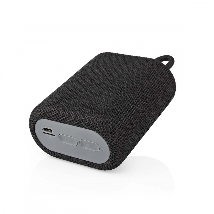Nedis Bluetooth® Speaker | Maksimal batteritid: 7 timer | Håndholdt design | 7 W | Mono | Innebygd mikrofon | Linkable | Sort Nedis Bluetooth® Speaker | Maksimal batteritid: 7 timer | Håndholdt design | 7 W | Mono | Innebygd mikrofon | Linkable | Sort