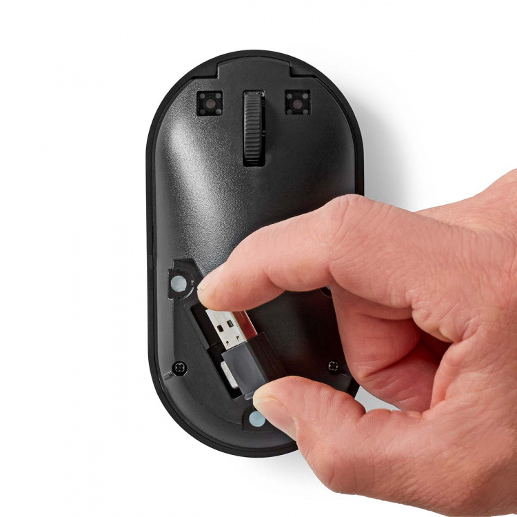 Nedis Mus | Wireless | Stille mus | 1200 dpi | Antall knapper: 3 | Both Handed